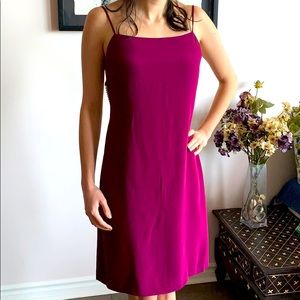 Lea Rome silk dress w Swarovski back-belt